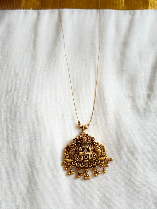Lakshmi Pendant Invisible Necklace