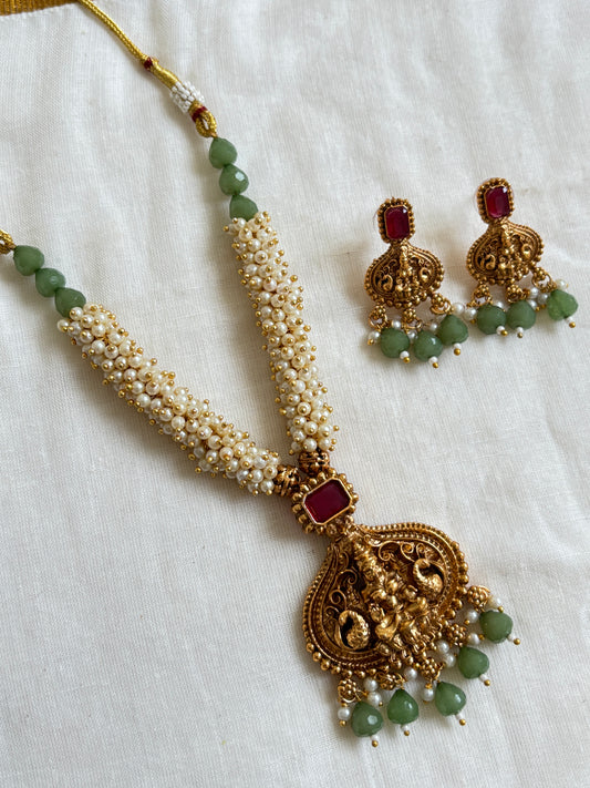 Sripadma (Green) Necklace