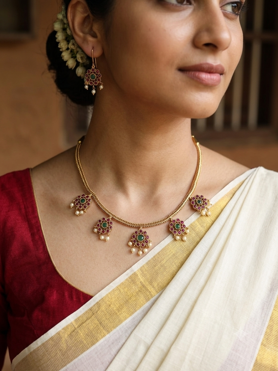 Panchamanjari necklace (premium)