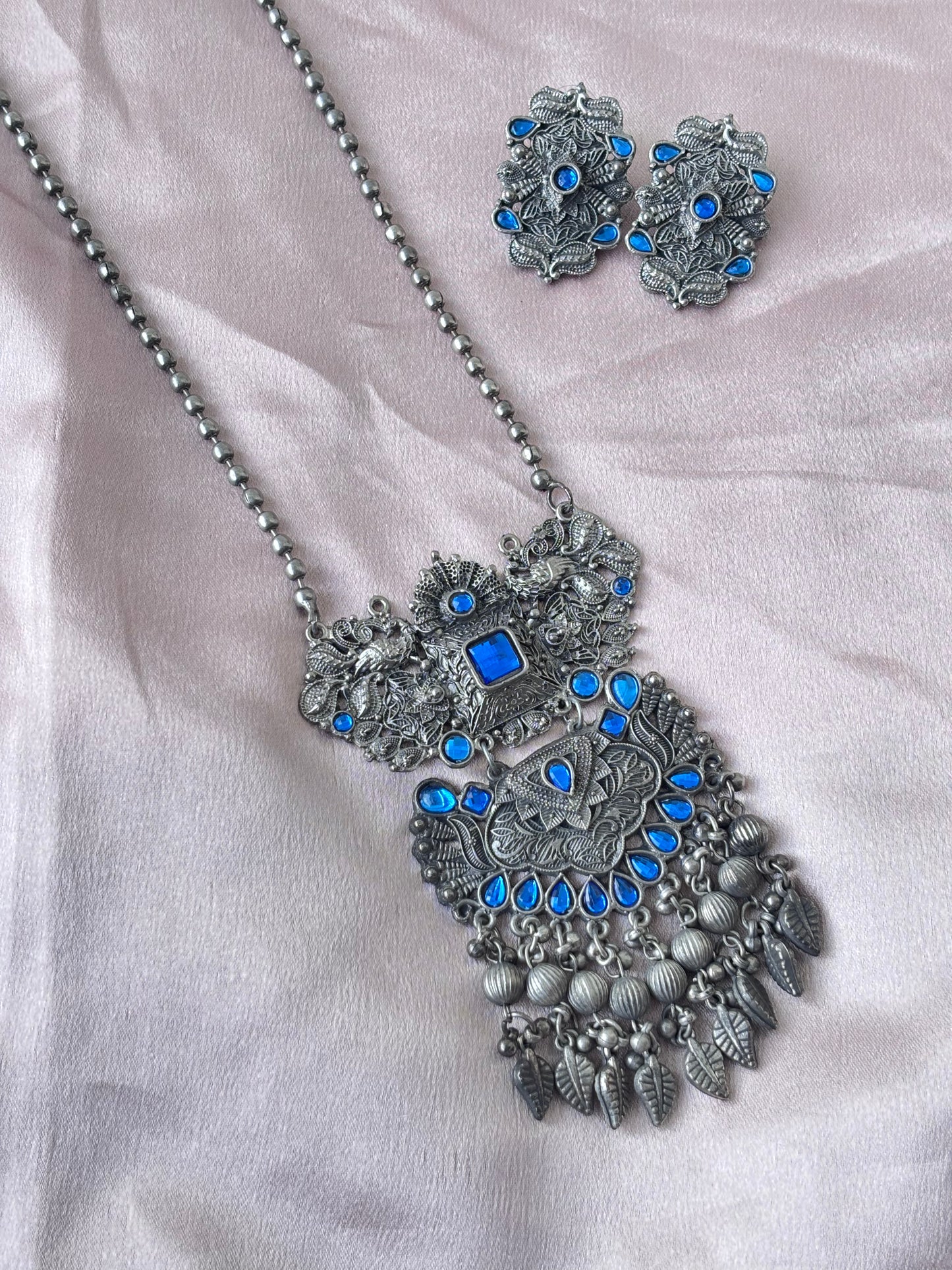 Oxidised Long Haram Blue (36 Inches)