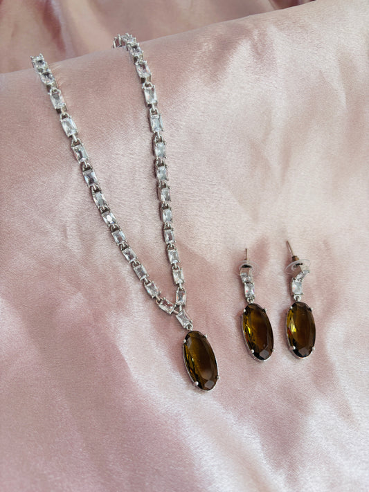 AD Rani Set Brownish Yellow