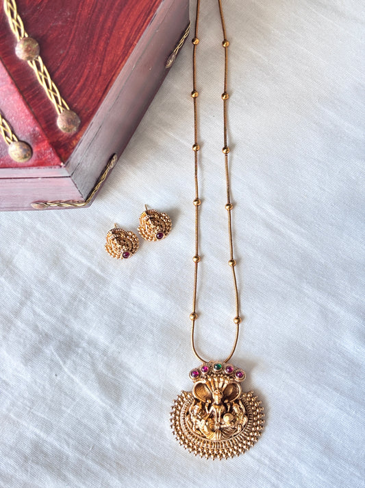 Royal Lakshmi pendant chain necklace