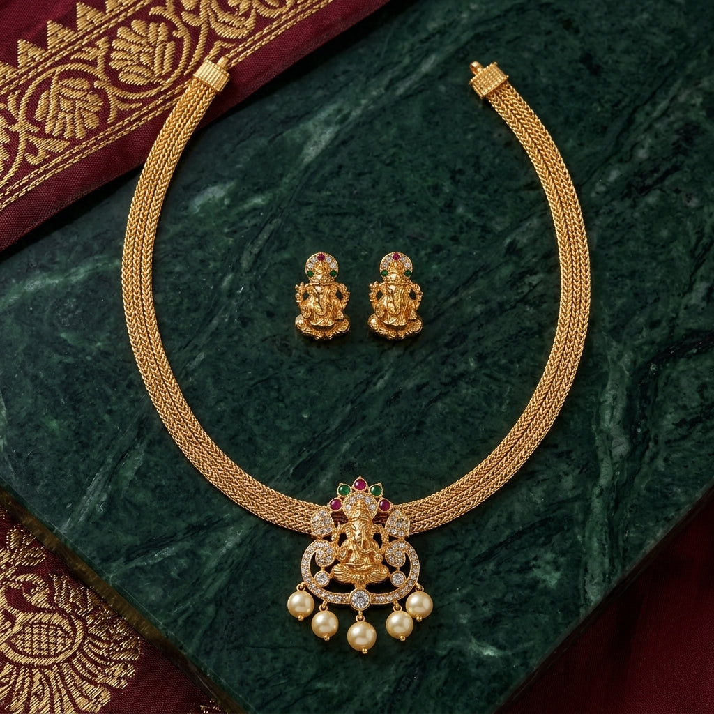 Ganapathi Pendant Necklace
