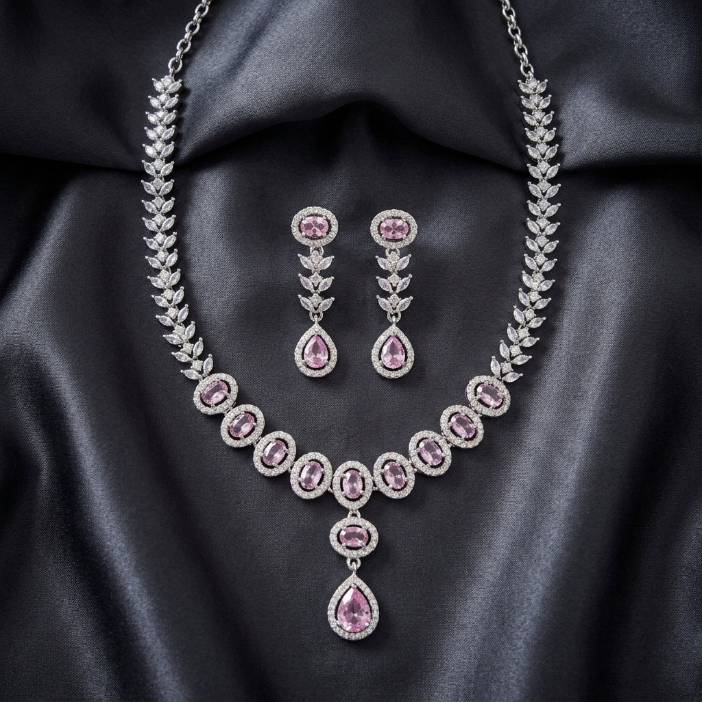 Pink Prism Necklace
