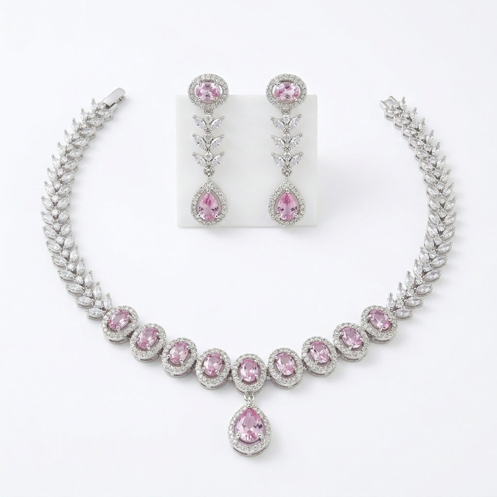 Pink Prism Necklace