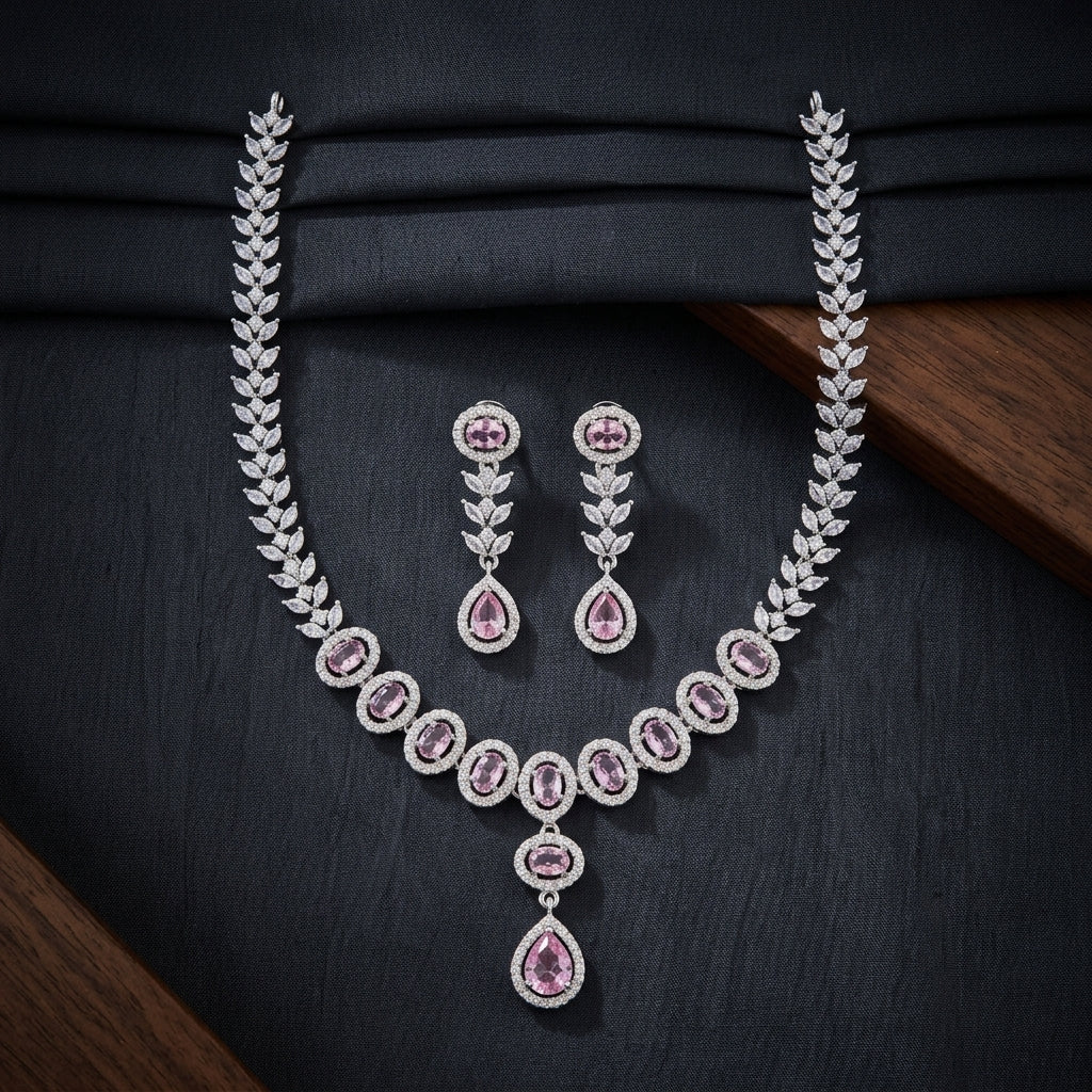 Pink Prism Necklace